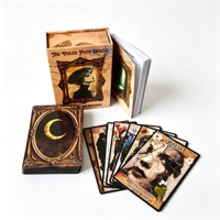 Baraja de Oráculo de Adivinación Espiritual Exquisita y Premium Personalizada de Fábrica, Diseño Personalizado, Venta al por Mayor, Cartas de Tarot con Borde Negro Personalizado