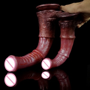 YOCY Big Horse <b>Dildo</b> Silicone Soft Animal Cock Realistic Penis Huge Testis Adult Sex Toys for Women Massage Anal Plug Supplies - Product Image 3