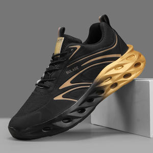 Zapatillas de running de caña alta con cordones 2025, deportivas de moda con amortiguación Blade, estampado de llamas, tejido hueco, ligeras para jogging - Product Image 2