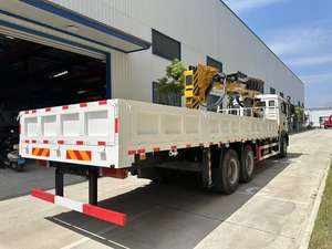 סינוטראק הוהואו מנוף משאית 6 x4 משאית מטען כבדה עם 10 טון 12 טון הידראולי טלסקופי עם מקדחה למכירה - Product Image 4