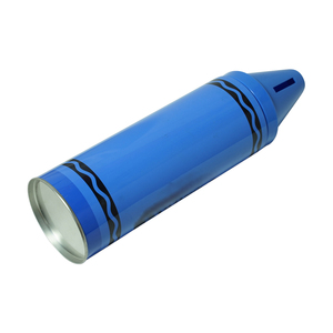 Boîte de rangement en métal en forme de <span class=keywords><strong>crayon</strong></span> avec logo personnalisé d'usine OEM, emballage cadeau coloré, tirelire pour enfants pour Noël - Product Image 4