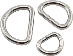 PCS Heavy Duty Multi Purpose Metal D Ring Assorted Kit For Bags Ring DIY Craft Key Chain <b>Dog</b> <b>Collars</b> Buckle - Product Image 2