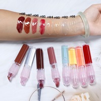 Gloss à lèvres végétalien brillant en gel, 8 couleurs, maquillage longue tenue, hydratant, repulpant, baume à lèvres frais, gloss, émail à lèvres, marque privée
