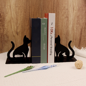 ที่กั้นหนังสือโลหะรูปทรงอสมมาตรสำหรับบ้านและสำนักงาน ของขวัญสำหรับเด็ก ดีไซน์สร้างสรรค์ รับผลิตแบบ OEM ODM - Product Image 6