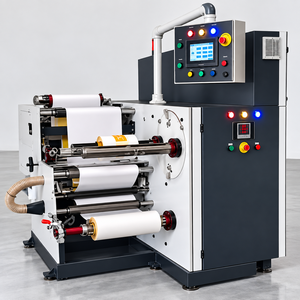 Machine de découpe et de rembobinage automatique de rouleaux pour le traitement de papier, film, feuille et plastique - Product Image 1