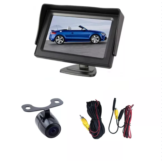 4.3inch Rear View Camera Monitor Reverse Camera Kit Night Vision System