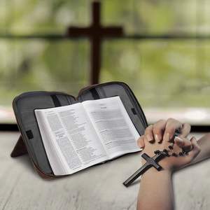 Porte-Bible réutilisable avec fermeture éclair, pochette portable pour l'église, organisateur de livres durable 28x21x6cm - Product Image 2