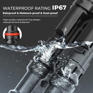 Daiertek năng lượng mặt trời kết nối IP67 không thấm nước 30A 1000V DC FFM + MMF PV năng lượng mặt trời bảng điều chỉnh cáp kết nối trong một bộ kết nối - Product Image 5