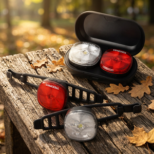 Un ensemble pour chaque vélo - Feux de vélo LED rechargeables compacts avant et arrière avec étui portable - Product Image 1