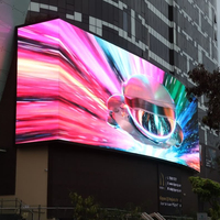 Écran LED extérieur personnalisé P8 P10 pour publicité en centre commercial, modulaire, lisible en plein jour, pour les développeurs immobiliers