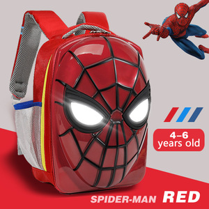 Sac à dos scolaire <span class=keywords><strong>Marvel</strong></span> 3D lumineux Iron Man Spider-Man grande taille pour garçons de 4 à 6 ans avec fermeture éclair tendance - Product Image 4