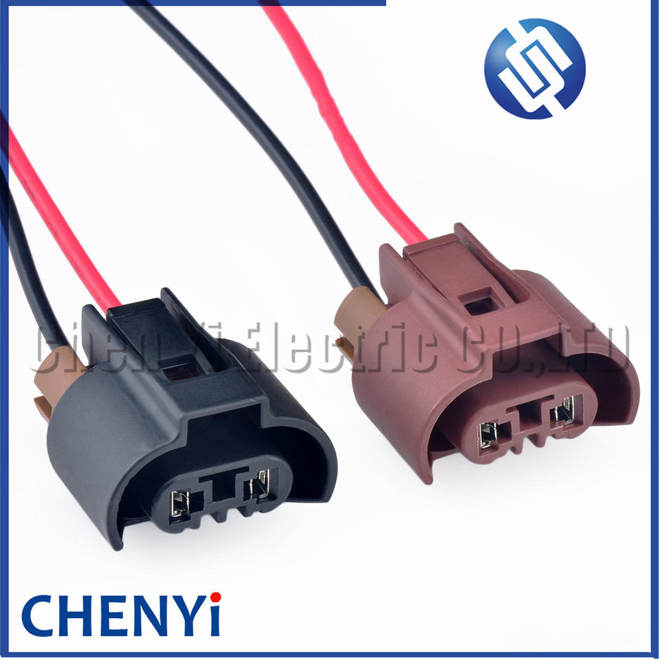 2 Pin Auto Waterproof Connector Headlight Fog Lamp Low Beam High Beam ...