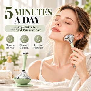 Masajeador Facial con Esferas de Hielo, Varita Crioterapéutica, Herramienta de Masaje Refrescante para Rostro, Área de los Ojos y Cuello - Product Image 5