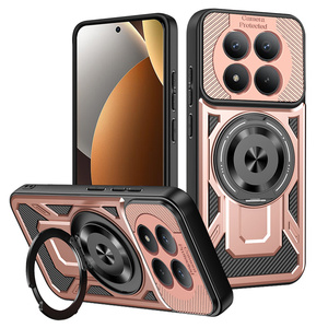Étui de protection Lichicase deux en un en TPU + PC texturé en fibre de carbone pour <span class=keywords><strong>Redmi</strong></span> A7 Pro Poco M8 Pro avec coque arrière magnétique - Product Image 6