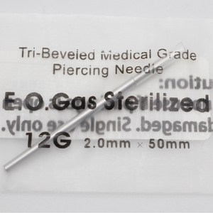 Alisouy - 10 Agujas Esterilizadas Desechables para Perforaciones Corporales, Acero Quirúrgico, Suministros para <span class=keywords><strong>Tatuajes</strong></span>, Herramientas para Perforaciones <span class=keywords><strong>de</strong></span> Oreja, Nariz, Lengua, Labio y <span class=keywords><strong>Ombligo</strong></span> - Product Image 5