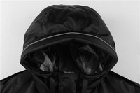 Manteau d'hiver pour homme grande taille, imperméable, rembourré en coton épais, avec capuche amovible, coupe ample, longueur moyenne, style salopette