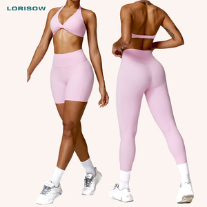 All'ingrosso pezzo di Yoga Set palestra vestiti da allenamento lunghi pantaloni da corsa donna Oem abbigliamento da palestra di alta qualità <span class=keywords><strong>tuta</strong></span> Yoga per ragazze - Product Image 1