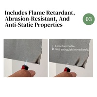 Resistente al Calor 230 ° Tela de Algodón Recubierta de Aluminio para Tapetes de Cocina