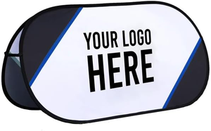 Support de bannière pop-up pliable - Affichage portable léger pour les expositions et les promotions Taille - 4' * 2.5' - Product Image 5