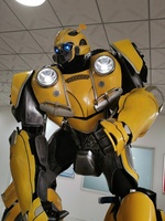 Costume de robot de scène réaliste de haute qualité, sculpté à la main, 8 pieds, pour danseur