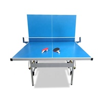 Table de tennis de table extérieure et intérieure, filet de qualité compétition, table de ping-pong facile à installer pour usage domestique et salle de jeux
