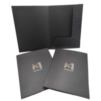 Classeur personnalisé de format A4 en papier gaufré laminé anti-rayures avec bloc-notes