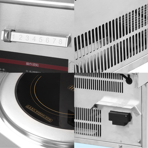 Nhà hàng trường thiết bị nhà bếp thép không gỉ 304 201 220V 6-8kw phạm vi thấp cảm ứng nấu ăn thương mại cảm ứng nồi - Product Image 5