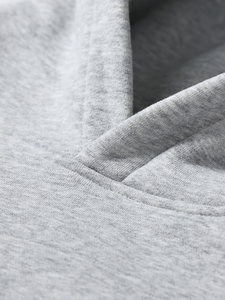 Bán Buôn Hoodies Người Đàn Ông 350GSM Heavyweight Không Có Chuỗi Trống Hoodies Unisex Dày Bông Lông Cừu Áo Quá Khổ Mà Không Có Dây Kéo - Product Image 4