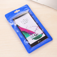 Nouveau style approvisionnement d'usine oem blanc zip opp sac ziplock emballage étui de téléphone sac en plastique transparent avec trou de suspension