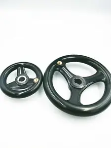 Handwheel Dial Universal, roda tangan Solid bergelombang plastik Solid dengan pegangan