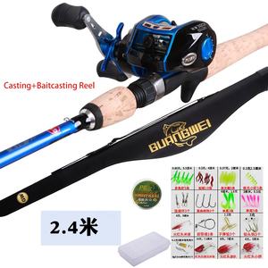 Canne à pêche en fibre de carbone avec moulinet hameçon complet, pour le surfcasting, <span class=keywords><strong>ensemble</strong></span> de leurres - Product Image 5