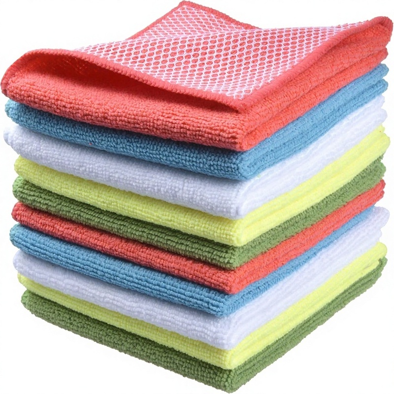 Customized Double Sided Microfiber Mesh Towel
