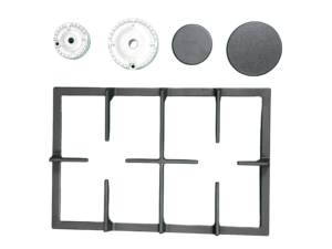 Placa de Cocción Híbrida Integrada con 2 Quemadores de Gas y 2 Eléctricos, con Vidrio Templado y Superficie de Cerámica para Uso en Exteriores y en Mesa - Product Image 5