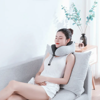 Ensemble de refroidissement masque pour les yeux coussin de repos pour le cou 3 in1 U forme mousse à mémoire voyage cou oreiller