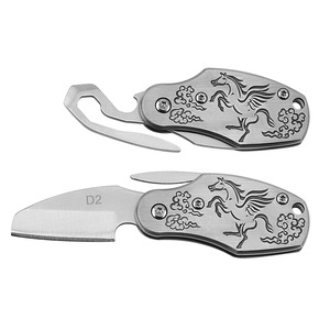 Cuchillo Plegable Portátil de Acero Inoxidable de Alta Calidad, Mini Cuchillo EDC para Acampar al Aire Libre, Personalizable OEM - Product Image 6