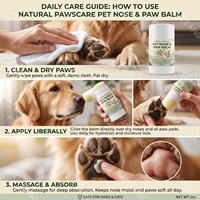 Baume pour le nez des chiens 2oz, hydratant et apaisant pour les pattes, protection toutes saisons, crème de soin pour animaux de compagnie, hydratation naturelle longue durée 2oz, marque privée