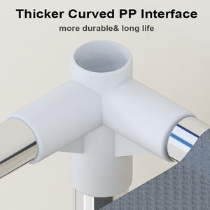 رف أحذية معدني من 10 طبقات، خزانة أحذية مقاومة للغبار من القماش غير المنسوج، منظم ورف أحذية مع غطاء - Product Image 4