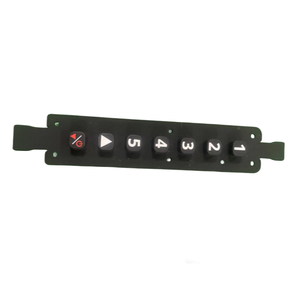 Golden <strong>Supplier</strong> Custom Silicone Rubber LED Membrane <strong>Switch</strong> for Home Appliances Embossed Price Keypad with Golden <strong>Buttons</strong> - Product Image 2