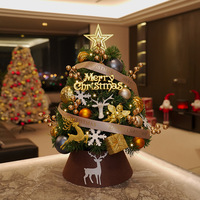 Artisanat personnalisé, petit sapin de Noël de bureau, petit ornement de livre rouge, décoration de Noël DIY, vente en gros, fabriqué en Chine