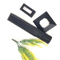 Pagar Kolam Renang Kaca Tempered Tanpa Bingkai 2205 Hitam Spigot Kaca Balustrade Modern Buatan Cina