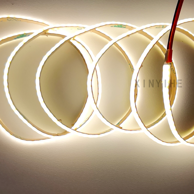 3mm Ultra-narrow Red COB LED Strip Light for Home Decor & Indoor Use USB Powered IP20 Rated 5M Length