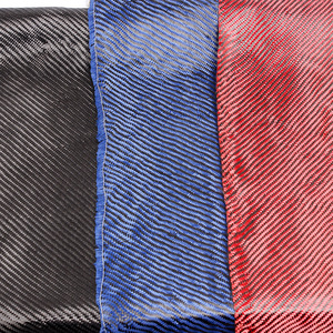 Tissu en fibre de carbone 3K 220G sergé, poids moyen, résistant à l'abrasion, pour capot de voiture, découpe DIY disponible en noir, bleu, rouge - Product Image 1