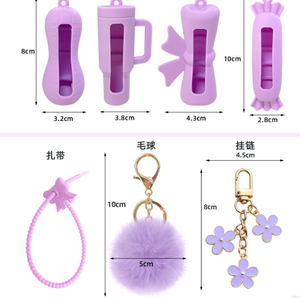 Estuche <span class=keywords><strong>para</strong></span> Brillo Labial de Silicona, Llavero, Funda Protectora Delgada y Portátil <span class=keywords><strong>para</strong></span> Lápiz Labial, <span class=keywords><strong>Accesorios</strong></span> <span class=keywords><strong>para</strong></span> Cartera, Práctico - Product Image 6