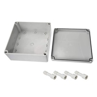 Boîte de jonction électrique en plastique étanche, boîte d'encastrement en aluminium PC ABS PVC avec couvercle transparent