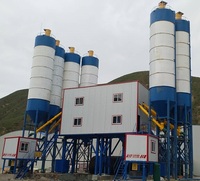 Containerisierte Betonmischanlage Zementsilo Schneckenförderer Vollautomatische Steuerung 60-300m/h für Temporäre Umzugsfähige Anwendungen