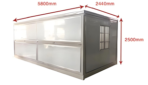 20ft Quick Install Z Fold Container House Prefabricated Demountable <b>Small</b> House Mobile Temporary Dormitory Container House - Product Image 2