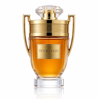 Op maat gemaakte logo OEM Arabische parfum Dubai Oud geur trofee-vormige glazen fles privélabel aangepaste merkparfum 50ml