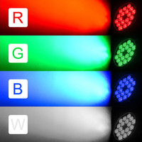 Projecteur LED DMX512 18x10W Pleine Couleur Quadri-en-un Haute Puissance IP65 Étanche CRI90 PAR Can pour Éclairage de Scène Extérieur