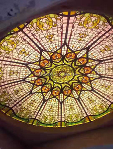Lámpara de Techo de Vidrio Emplomado Personalizada, Estilo Catedral, Vintage Europeo, Duradera, para Decoración de Salón, Comedor, Hotel - Product Image 2
