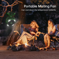 Humidificateur personnel Ventilateur de climatiseur Ventilateur de table avec refroidisseur d'air Ventilateur portable rechargeable d'extérieur avec télécommande avec réservoir d'eau de 6L